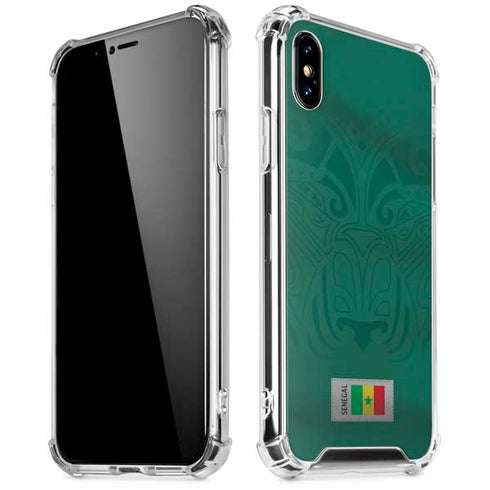 Senegal Soccer Flag iPhone X/XS Clear Case